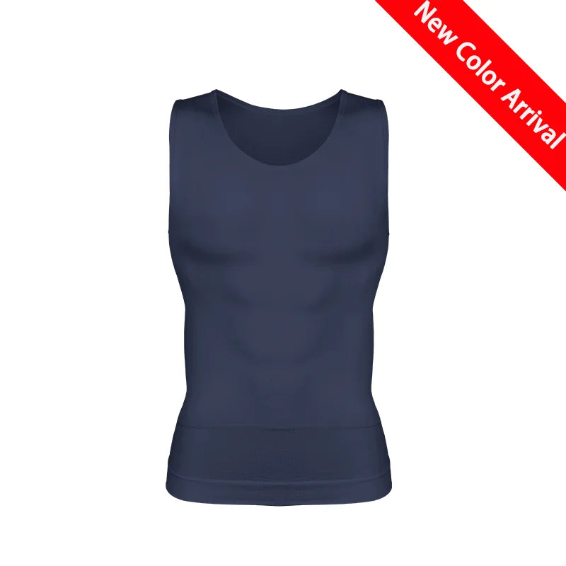 Men Body Shaper Slimming Compression Vest Undershirt Sexy Waist Trainer Tank Top Belly Control Workout Weight Loss Shapewear