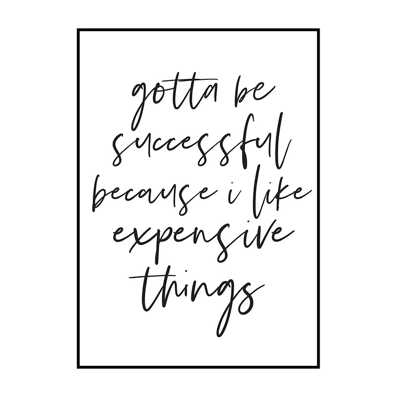 Motivational Poster Success Quotes Print Leadership Canvas Painting Success Wall Art Picture for Living Room Office Home Decor