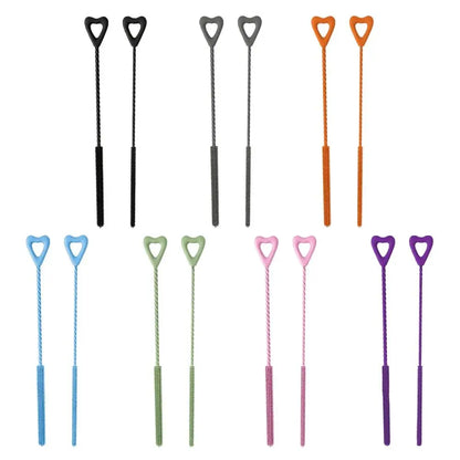 Durable Reusable Silicone Straw Cleaning Brush Long Household Gap Brush Kitchen Gadgets Drinking Straw Cleaner Brush for