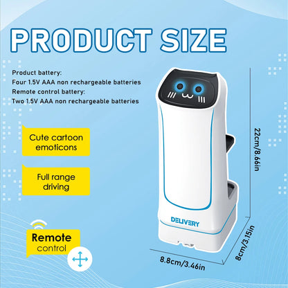2.4GHz Remote Control Food Delivery Robot Toy, Remote Control Toy Robot With Light And Music, Children's Birthday Gift