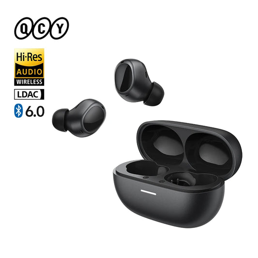QCY MeloBuds A30 Wireless Earbuds Bluetooth 6.0 LDAC Hi-Res Audio -60dB Hybrid ANC Earphones AI Scene 8 Mics HD Call Headphones