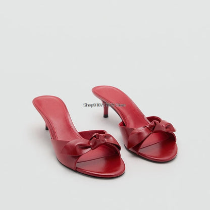 Women's High Heel Sandals 2026 Spring Summer New Painted Leather Fashionable Elegant Sandals Outdoor Wearable High Heel Slippers