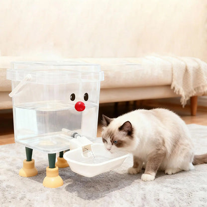 3/5L Automatic Pet Water Dispenser Smile Face Auto Cat Dog Fountain Bowl Large Capacity Pet Water Feeder for Home Indoor Use