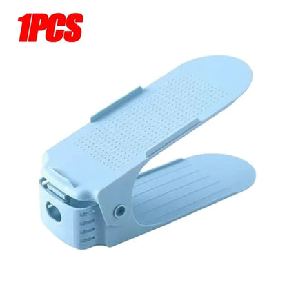 1pcs Adjustable Shoe Rack Organizer Shoe Slot Space Saver Double-layer Shoe Rack Organization Shoes Storage Rack Shoe box
