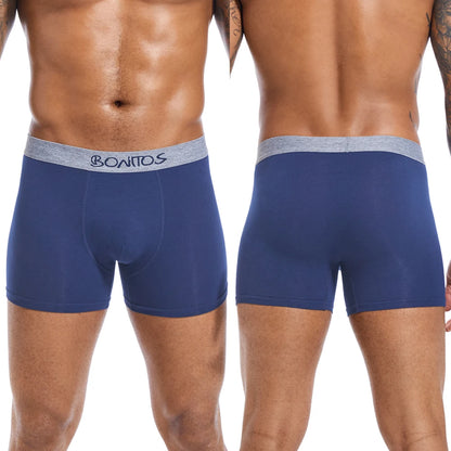 4pcs Man Underwear Cotton Boxer Shorts Sexy Underpants Slip Mens Boxershorts Men's Panties Pack Brand