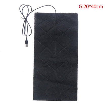1 USB Heating Pad 5V Winter Heating Pad Temperature Control Seat Mat Sleeping Heater Carpet Multiple Sizes Available