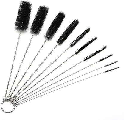 Drinking Straw Cleaning Brush Kit Reusable Tube Pipe Cleaner Nylon Stainless Steel Long Cleaning Brushes for Baby Cup Bottles
