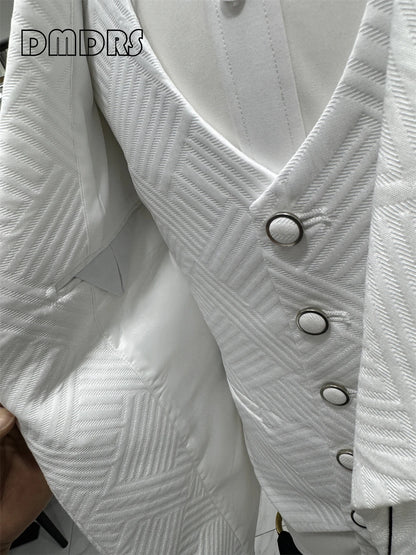 24H Ship High Quality Wedding Suit Set for Groom 3 Pieces Men's Fashion Suits One Button Shawl Neck Blazer Jacket Vest Pants