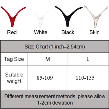 Innovative Deep V Look Thong Panties Equipped with A Sophisticated Cotton Women Briefs Comfortable Breathable Low Waist Bikini