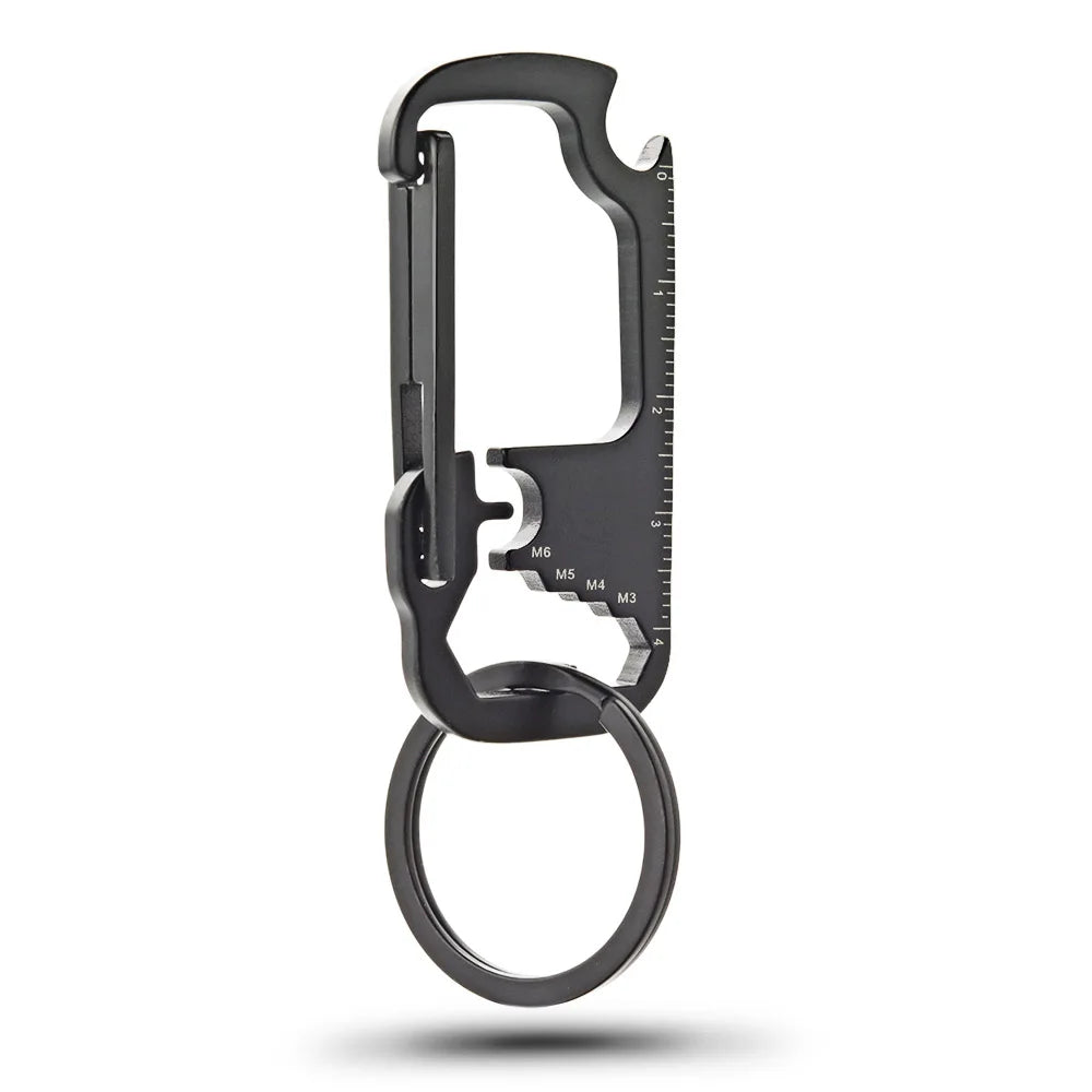Stainless Steel Personalized Keychains Multifunctional Custom Lettering Keyrings Wrench Tool Bottle Opener Key Chain Ring K421