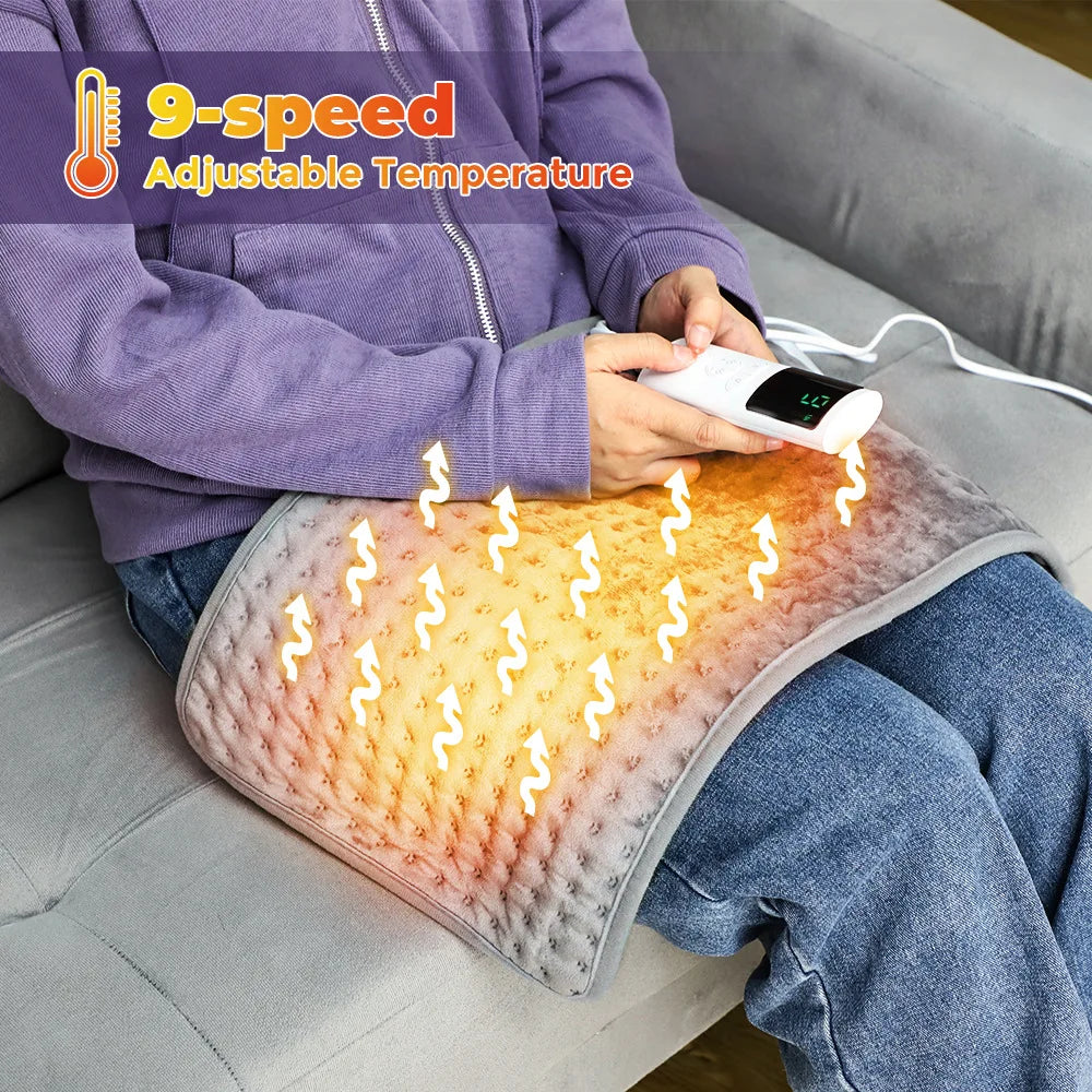 lectric Heating Pad Blanket 9 Levels Constant Temp 4 Mode Timer Thermal Mat Fast Warm for Abdomen Hand Back Body Winter Heating
