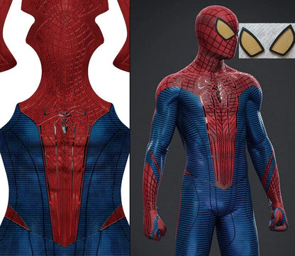 New Style Amazing Cosplay TASM1 Costume Superhero Spandex Zentai Bodysuit Outfits Man Halloween Costume