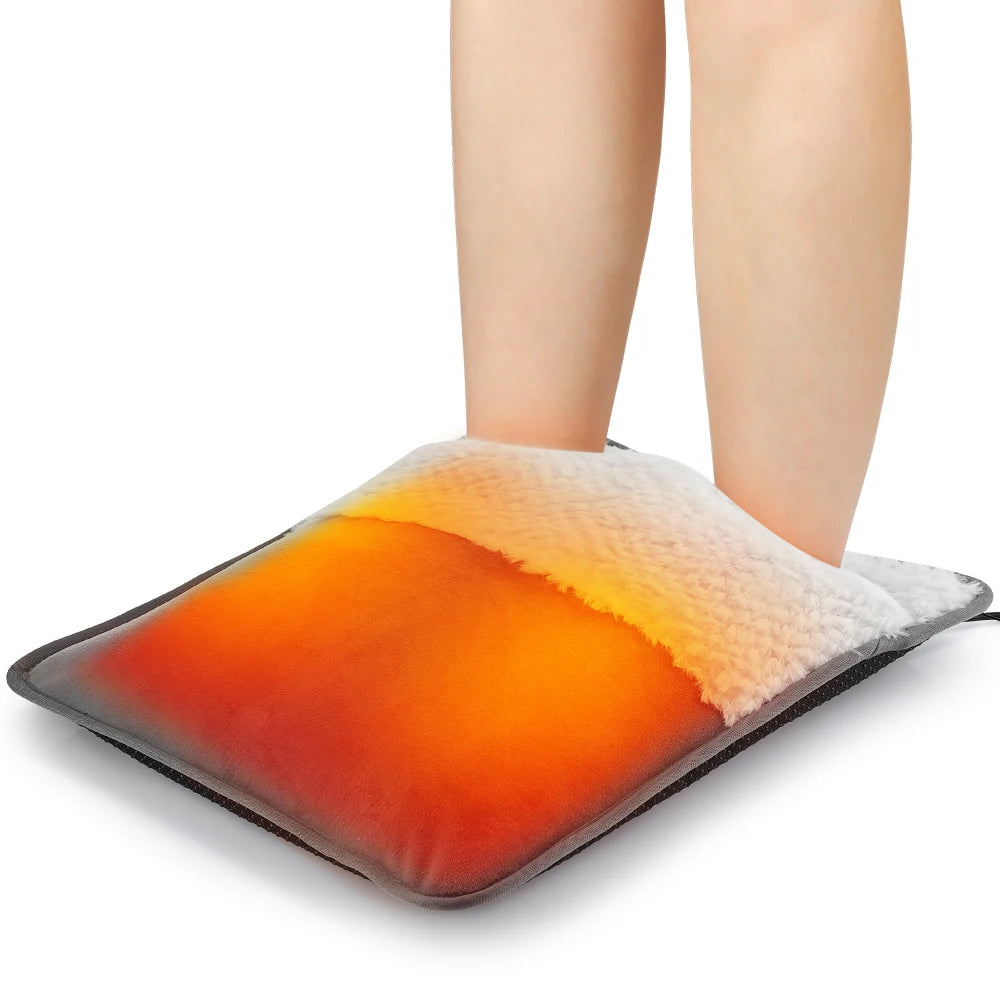 New Electric Foot Heating Pad Winter Foot Warmer Heater Household Foot Warming Mat Washable Non-Slip for Bed Office Home