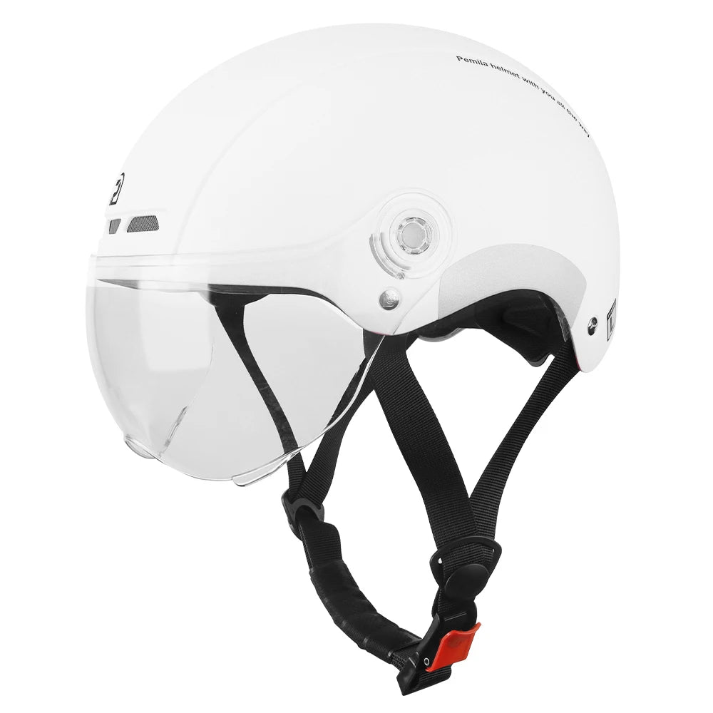 PEMILA Cycling Helmet With Goggles Lens Bicycle Helmet MTB Road Bike Reflective Sticker E-Bike Motorcycle Men Women Bike Helmet