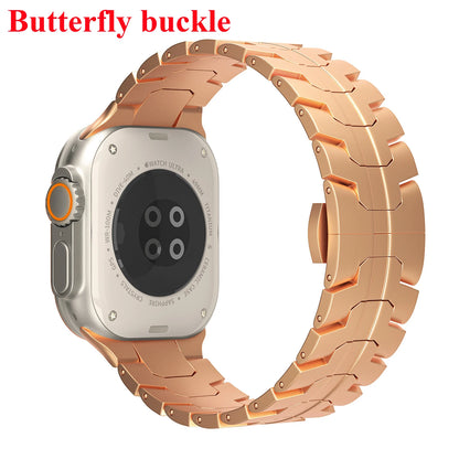 Stainless Steel Strap For Apple Watch Series 12 11 10 9 8 SE 3 46mm 45mm 42mm 44mm Metal Bracelet Band iWatch Ultra 4/3/2/1 49mm