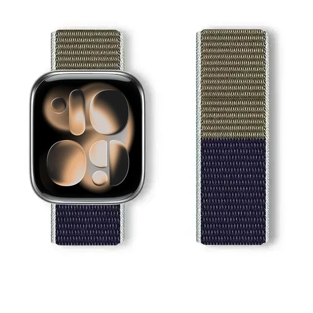 Nylon Loop for Apple Watch Band S11 46mm 40mm 44mm 45mm 42mm 41mm 49mm Smart Belt Bracelet for IWatch 11/10/9/8/7/6/SE/5/4 Strap