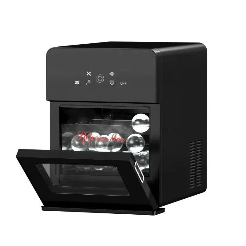 Counter Top Home Sphere Ice Machine Crystal Ice Ball 4Pcs Per Cycle 160Pcs and 10Kgs Per Day for Cocktails Drinks Whiskey
