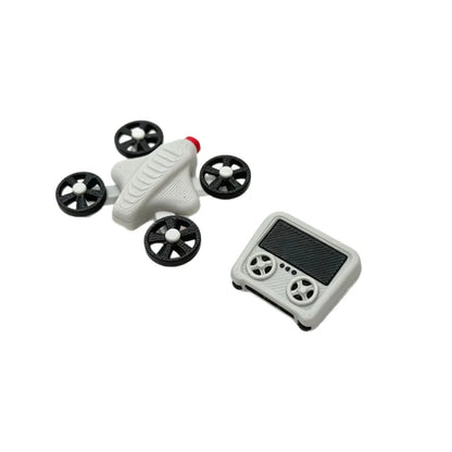 1set 1:12 Dollhouse Mini Drone UAV Aircraft Accessory Fake Model with Remote Control Scene Prop Miniature Home Decor Decoration