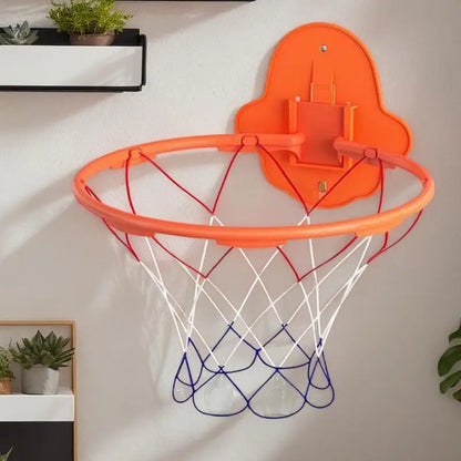 Indoor Basketball Hoop 32cm Dribbling Silent Basketball Training Hoop Noiseless Bouncing Foldable Wall-Mounted Outdoor Toys