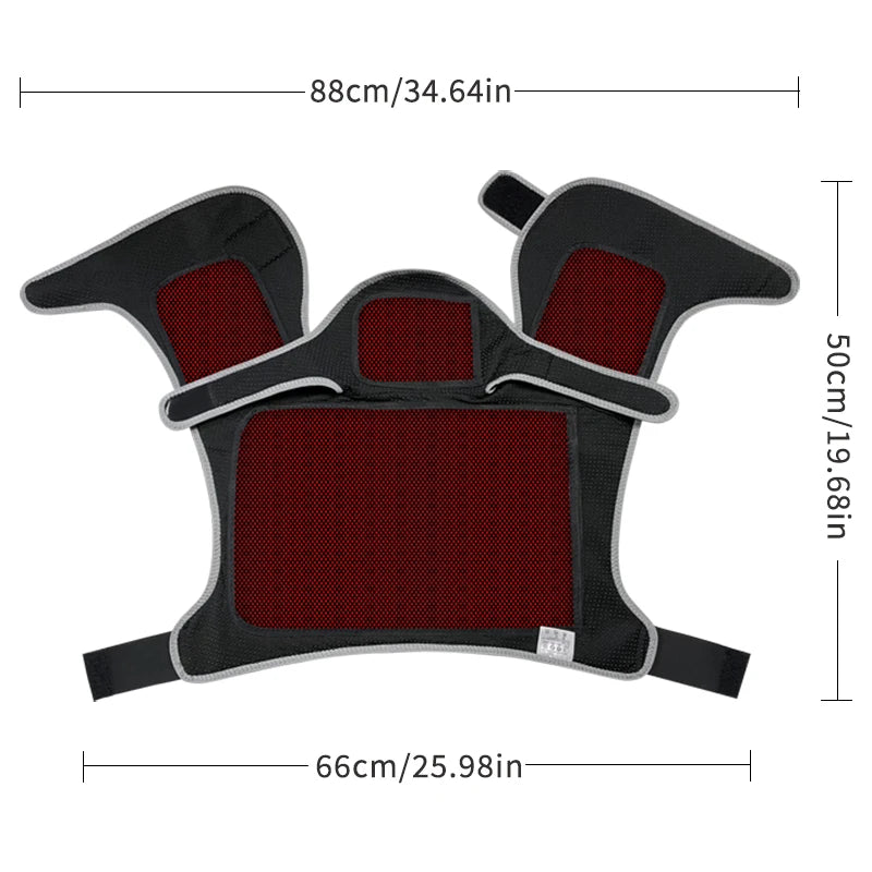Red Light Heated Shawl Vest 3 Vibration Massage Neck Shoulder Back Body Warmer Neck Back Muscle Relaxation