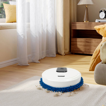 Robot Vacuum and Mop Vacuum Cleaner Wet Dry Automatic Mopping Spraying USB Rechargeable ABS 60min Low Noise Floor Cleaner Home Cleaning Machine