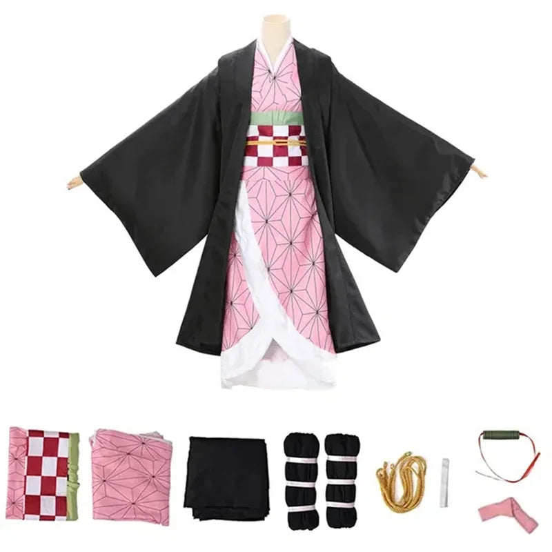 2026 New role-playing kimono, adult and child costumes, Japanese anime, cartoon, Halloween costumes, Christmas gifts