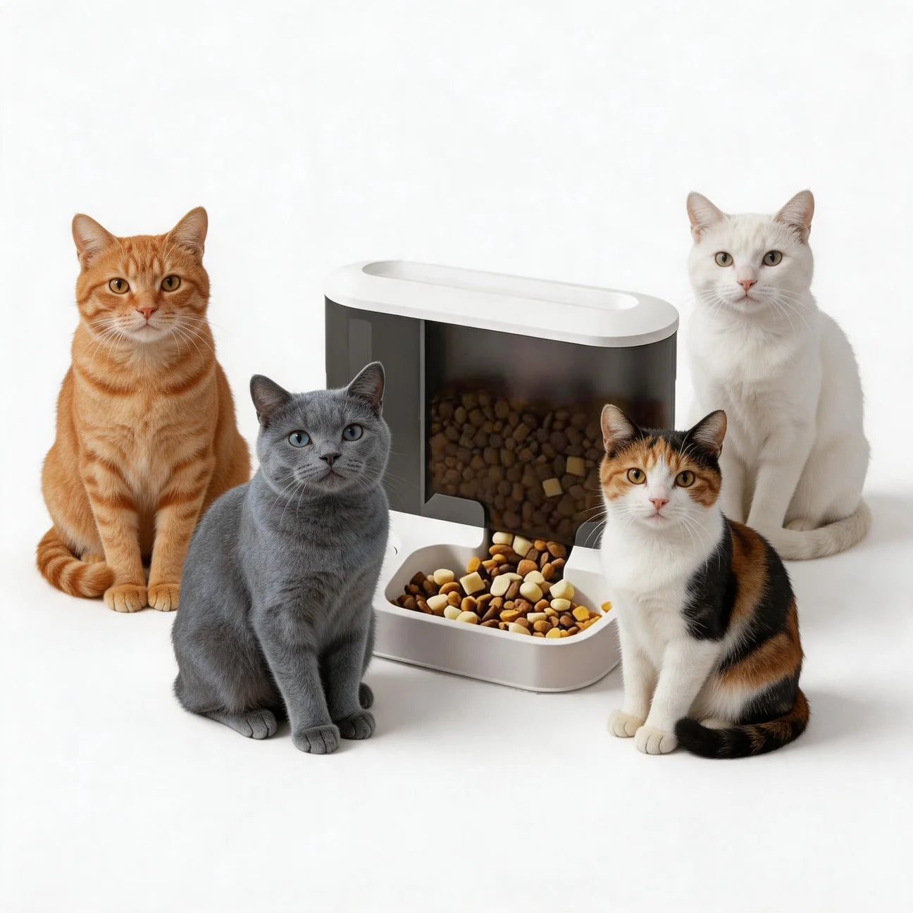 Automatic Pet Feeder Water Bowls Food Intelligent Electric Pet Food Dish Smart Timer Dog Bowl All-in-One Feeding Station