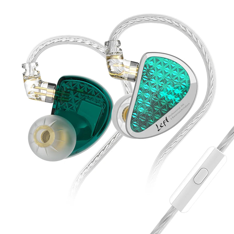 KZ AS16 Pro In Ear Wired Earphones 16BA Balanced Armature HIFI Bass Monitor Headphones  Noise Cancelling Earbuds Sport Headset