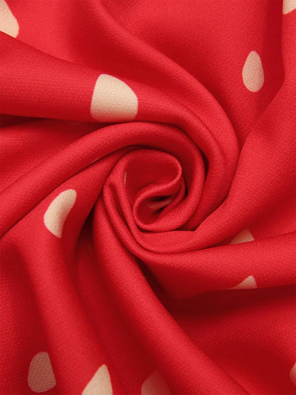 Plus Size Strawberry Print Dress Women's Red Strapless Sundress Green Lace Trim Summer Dress Free Shipping