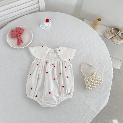 New Summer Newborn Baby Girl Jumpsuit 0-24m Baby Girl Clothing