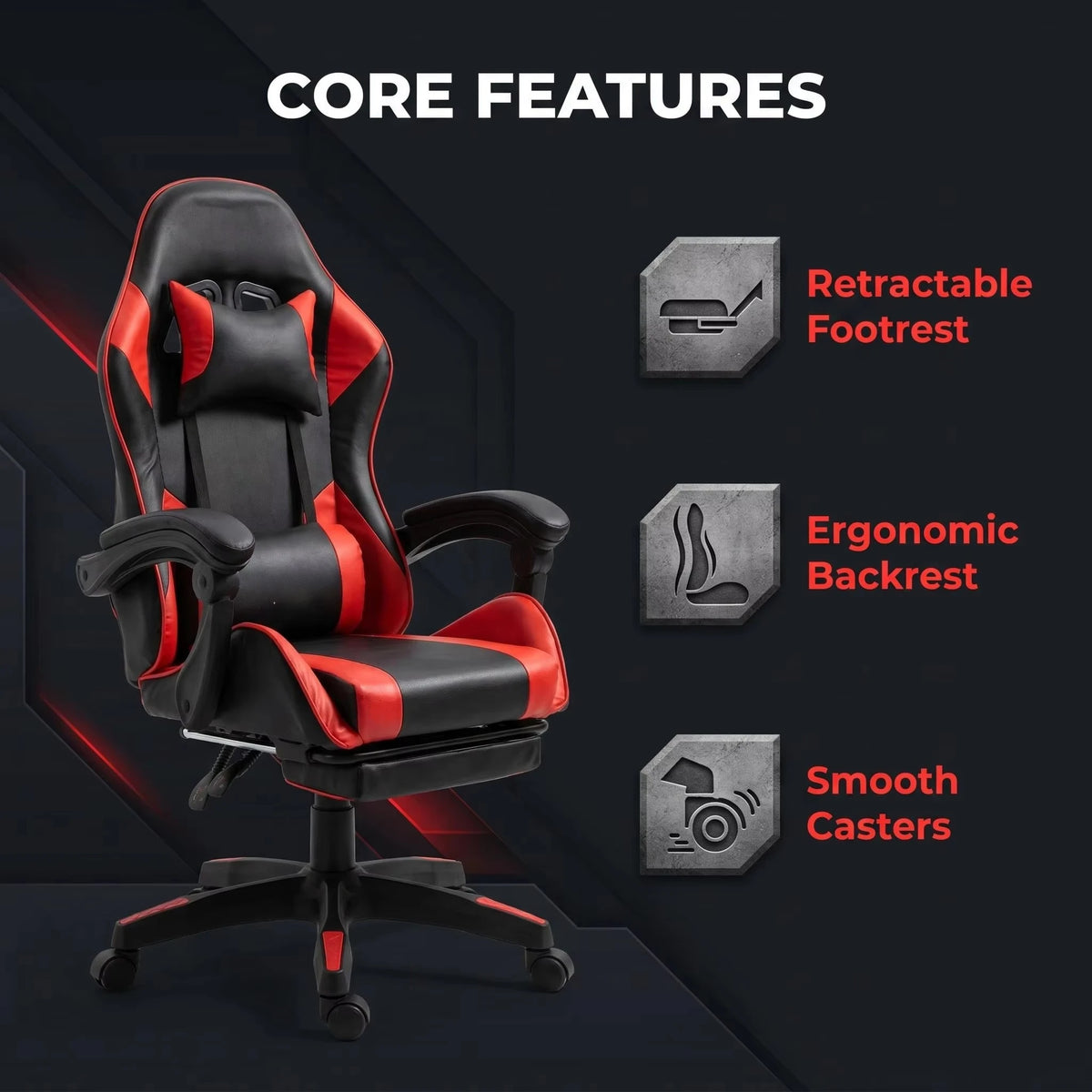 Cheap Pc Racing Computer Reclining Leather Silla Gamer Led Gaming Chair With Footrest