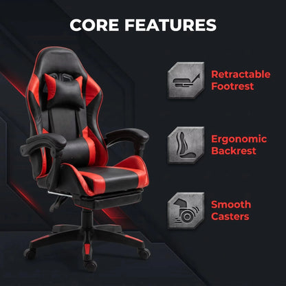 Cheap Pc Racing Computer Reclining Leather Silla Gamer Led Gaming Chair With Footrest