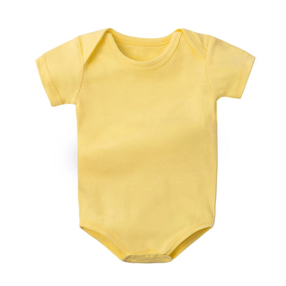 0-2Y Baby Bodysuit 80cm Girl 100% Cotton Summer Boutique Baby Clothes Boy Newborn Grey Green Purple Orange Plain White Rompers