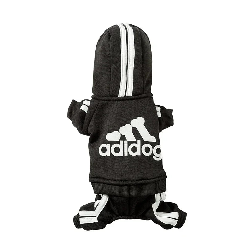 Warm Dog Jumpsuit Hoodie | Sport Sweatshirt Coat for Yorkie & French Bulldog | Small to Medium Pet Jacket