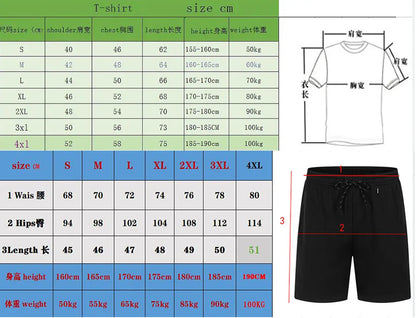 Summer popular fashion sporty casual printed round-neck short-sleeved t-shirt top and shorts women's two-piece set