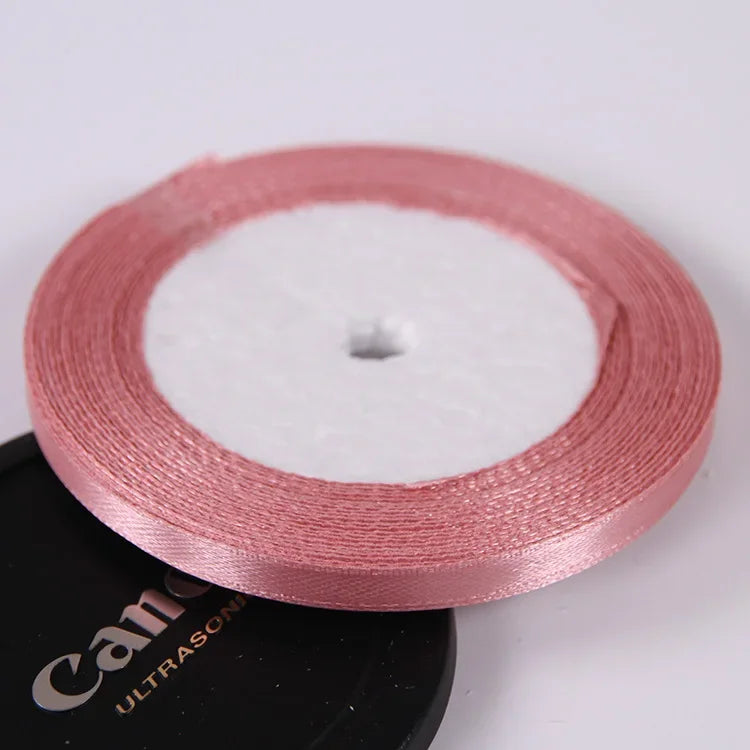 22 Meters/Roll 6mm Silk Satin Ribbons Christmas Halloween Birthday Party Gift Wrapping Ribbons DIY Handmade Crafts Material