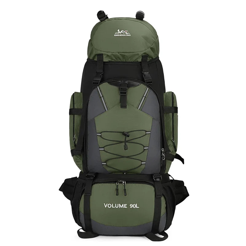 90L Hiking Backpack Men Women Large Capacity Outdoor Camping Rucksack Waterproof Travel Bag Mountaineering Trekking Bag