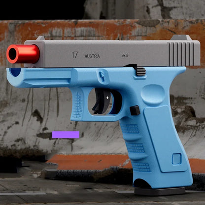 Pistol Gun Soft Bullet Gun With Blowback, Single Shot And Shell Ejcetion Capability, Blaster, Outdoor Sports Shooting Game