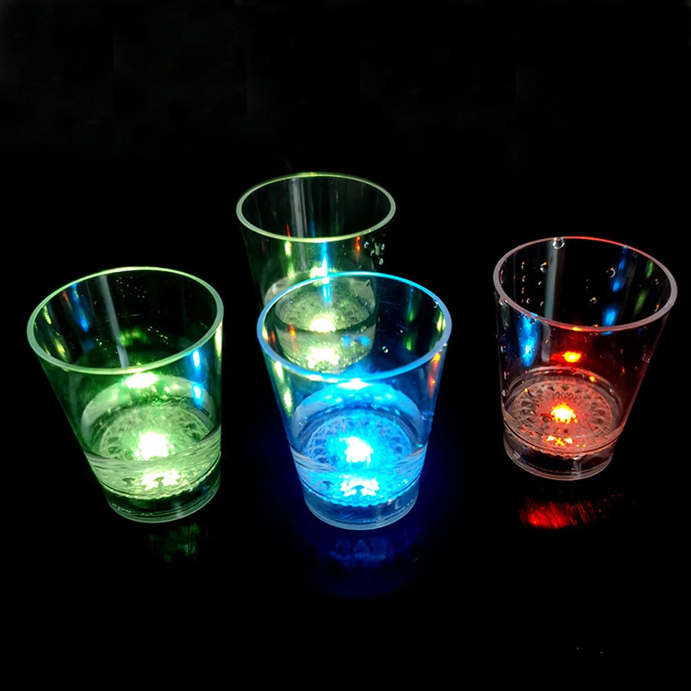 Led Cup Colorful Wine Glass Bar Drink Party Color Changing Cup Luminous Beer Mug Liquid Water Induction Flashing Glass For Vodka
