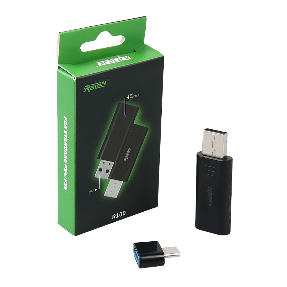 USB Wireless Receiver For Nintend Switch PC PS4 PS5 Controller Laptops Adapter USB Receiver Bluetooth 5.3 Wireless USB Adapter