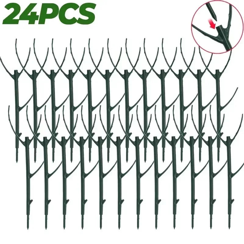 30/3Pcs Plant Support Pile Climbing Vine Stake Bonsai Fixing Rod Garden Plants Stake Holder Flower Support Rack For Potted Plant