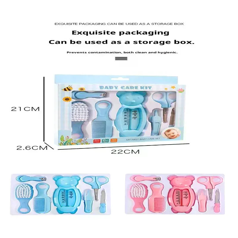 Baby Care Kit Baby Nail Clippers Nasal Aspirator Nose Cleaning Tool