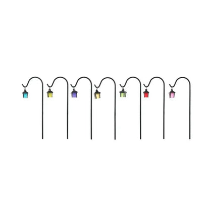 6pcs Garden Miniature Decorative Stakes, Glow-in-the-Dark, Bonsai Mini Decorations, Party Crafts