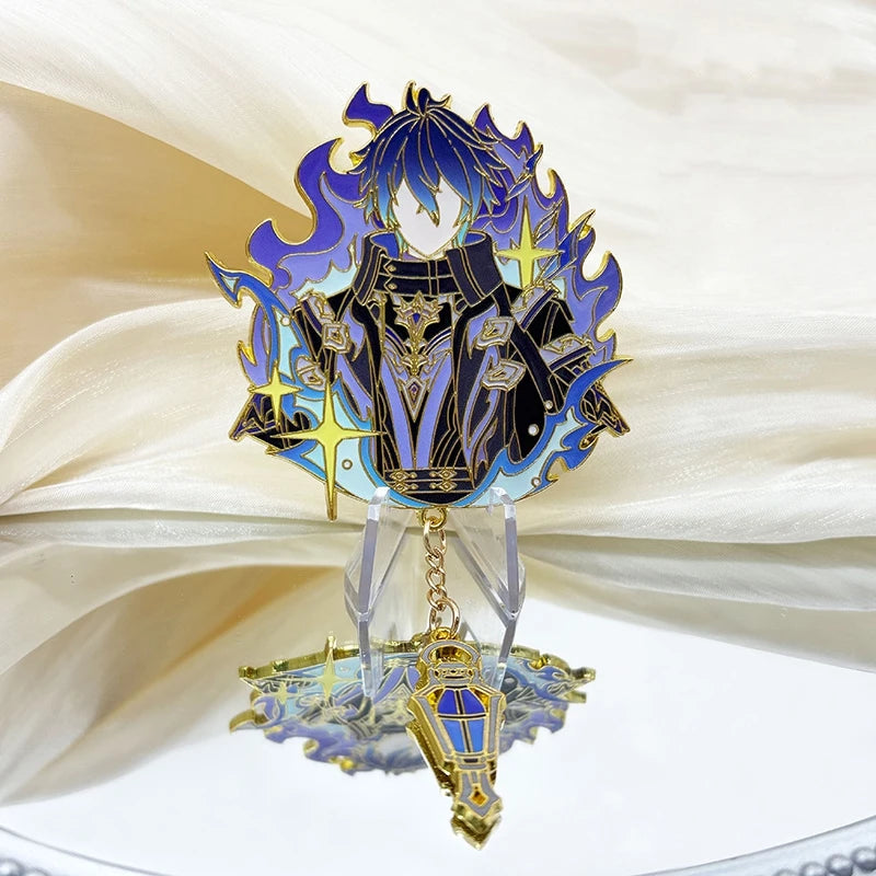 Genshin Impact Tsaritsa Columbina Flins Pin Genshin Figure Badge Accessories Backpack Charms Party Favor Gifts