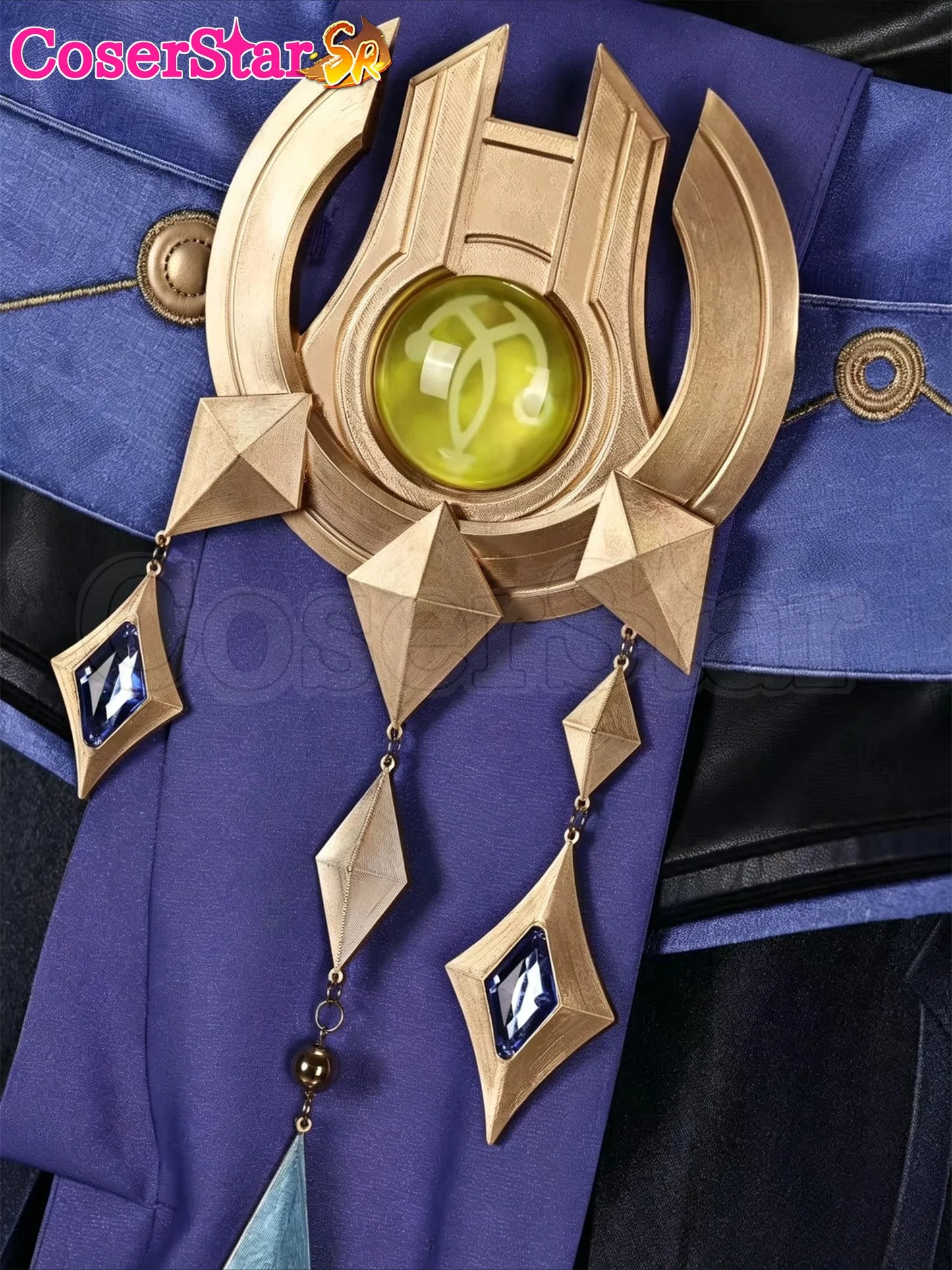 CoserStar-SR GenshinImpact Mitya Cosplay Costume Outfit Carnival Halloween Anime Game Role Play Uniform Wig Shoes