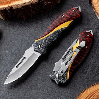 2026 Stainless Steel Mini Multi-Function Folding Knife for Outdoor Use, High Hardness EDC Pocket Knife