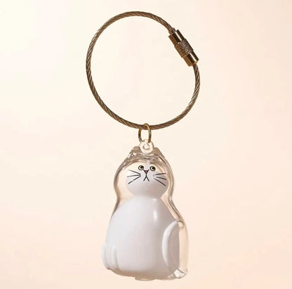 Animal Zinc Alloy 3D Pet Keychain Charm | DIY Dog Hair Storage Pendant | Bag & Keyring Accessory