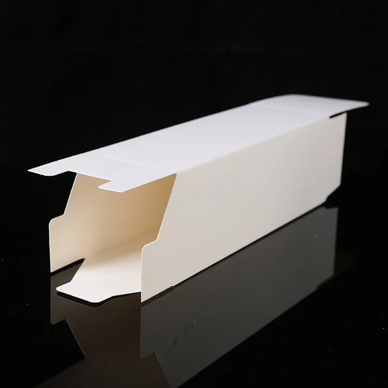50Pcs white Packaging Folding Boxes 4-36cm Rectangular Carton Packaging Box For Essential Candle Gift Oil Bottle Package