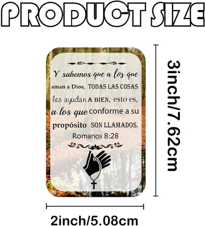 50Pcs Small Religious Bible Verse Card 2x3inch Jesus Faith Religious Motivational Cards with Christian Scriptures  Landscape