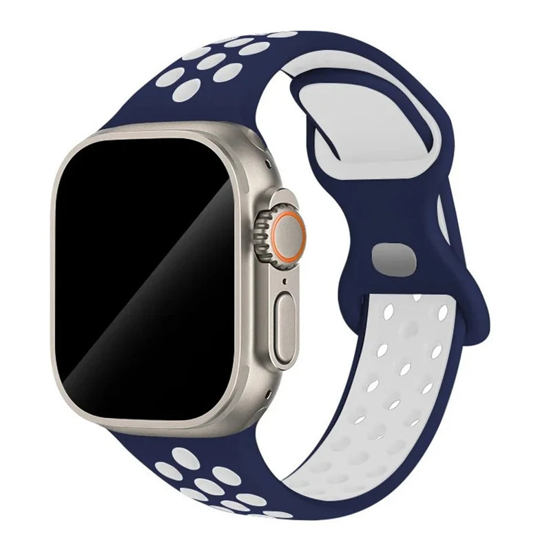 Strap For Apple Watch Band 44mm 49mm 45mm 40mm 41mm 38mm 42mm correa Breathable sports bracelet iwatch series 8 SE 7 6 5 9 Ultra